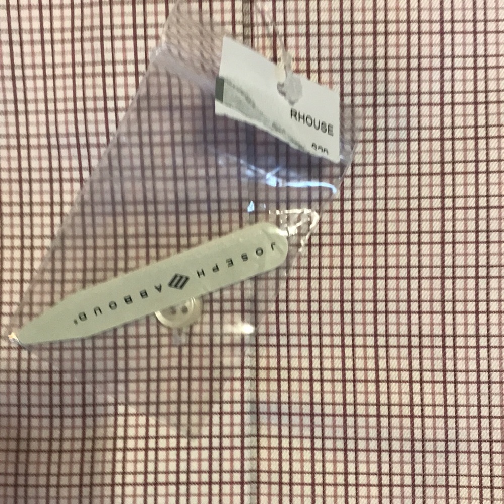 (121)NWT Mens long sleeve dress shirt by Joseph Abboud. Size 18 34/35 - Picture 6 of 11